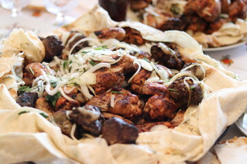 grilled chicken with vegetables