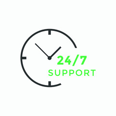 24 hours customer service icon  | 24 7 support icon sign button | customer service icon 
