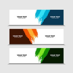 Fototapeta premium Vector design Banner background template. elegant minimalist simple banner.