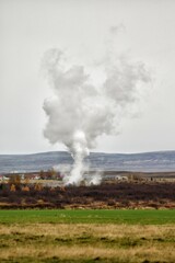 Fototapeta na wymiar Station Géothermique Islandaise