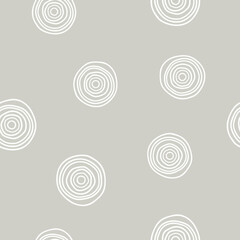 Trendy minimalist seamless pattern with an abstract creative hand-painted composition. Perfect for wall decorations, postcard designs, print, wallpaper, textiles, and brochures. Vector illustration.
