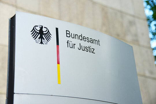 Bonn, North Rhine-Westphalia, Germany - September 24, 2018: Headquarters of The Federal Office of Justice in Bonn - BfJ is the central service authority of the federal German judiciary