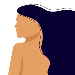 Silhouette of woman. International Women's Day. Womens History Month. 8 march