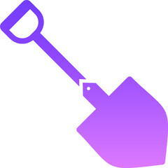 Shovel Glyph Gradient