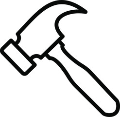 Hammer Line Icon