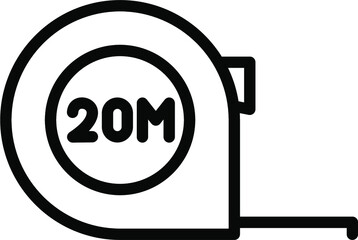 Measure Tape Line Icon