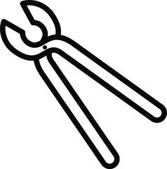 Nippers Line Icon