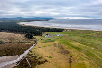 Aerial view of Golf site in Ireland