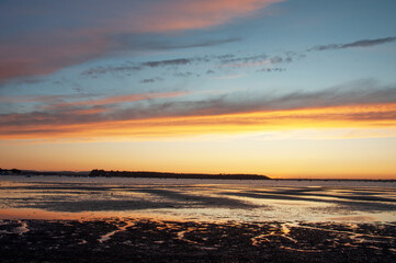 sunset at the beach