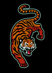 Angry Vector of Tiger Sport Mascot