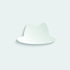 hat icon vector gentelment sign