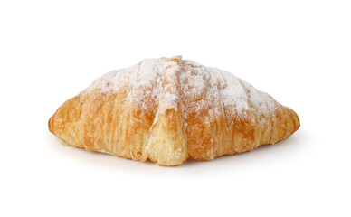 Fresh tasty croissant isolated on white background with clipping path, French pastry, Delicious.