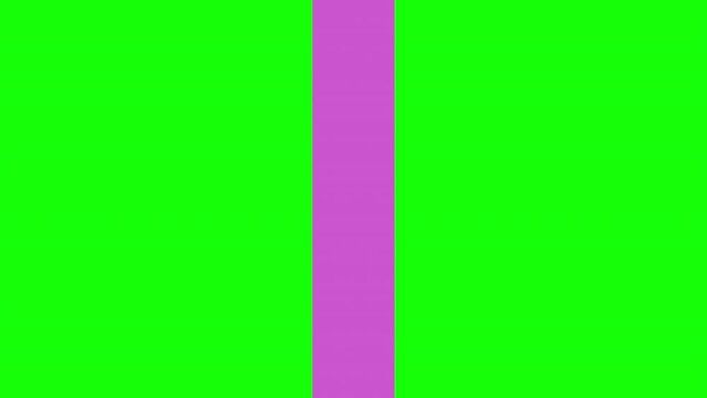 Minimalist video transition on green screen for video editing project. Open and close animation Dynamic Basic transitions element toolset and easy to use for reduced work time.