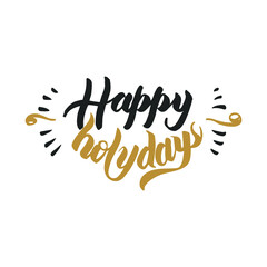 Happy holyday Hand Lettering