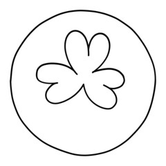 clover or sharock outline design-SVG illustration for web, wedsite, application, presentation, Graphics design, branding, etc.