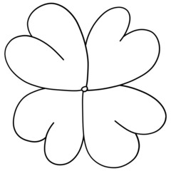 clover or sharock outline design-SVG illustration for web, wedsite, application, presentation, Graphics design, branding, etc.
