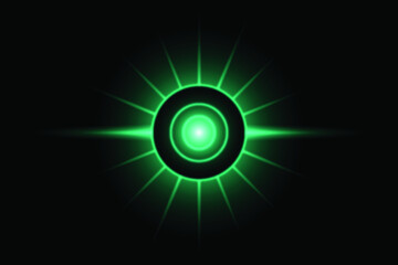 Set of transparent blue light lens flares Premium transparent eps