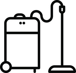 Vaccum Cleaner Line Icon