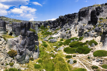 Rock formation, Geosite Covao do Boi, Serra da Estrela, Portugal