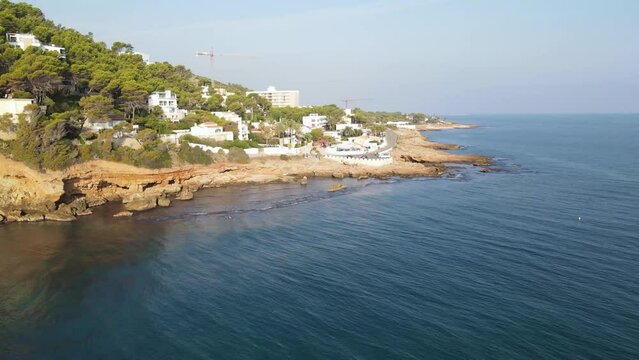 A sunny day in Les Rotes beach, Denia, Alicante