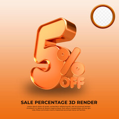 3d element 5 percentage gold sale discount
