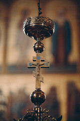 Fototapeta na wymiar cross in church