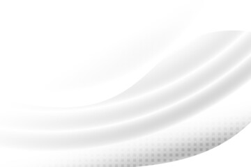Obraz premium Abstract white and gray color, modern design background with geometric shape. Vector illustration.