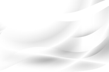 Abstract white and gray color, modern design background with geometric shape. Vector illustration.