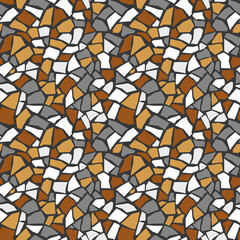 Terrazzo tiles seamless vector pattern. Perfect for textile, wallpaper or print design.