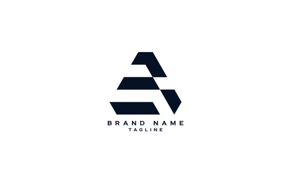 EI, IE, Abstract initial monogram letter alphabet logo design