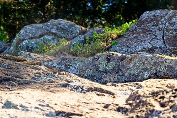 Rocks on an escarpment in the great rift valley