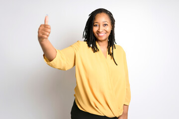 A nice Portrait of an african woman with positive attitude