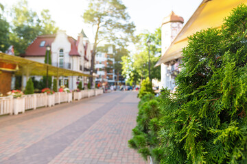 Obraz premium Central Rauschen square in Svetlogorsk city