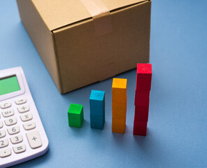 Obraz premium 棒グラフ