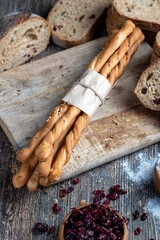 fresh delicious bread made from flour and other natural products