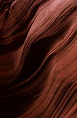Colorful light abstract shapes in sandstone formation