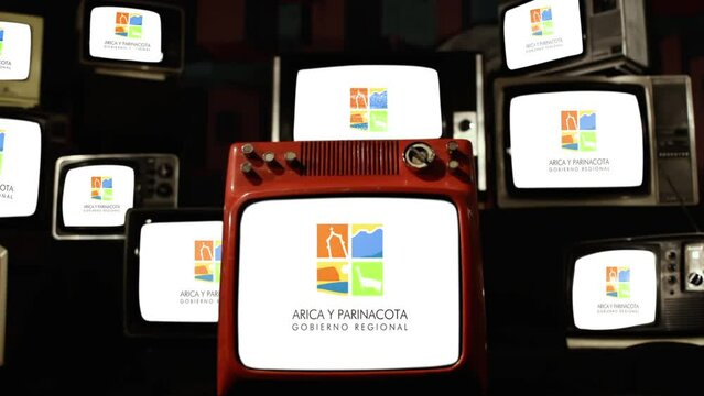Flag of Arica y Parinacota Region, Chile, and Vintage Televisions.