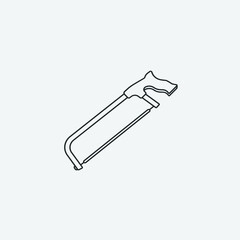 Choping_saw vector icon illustration sign