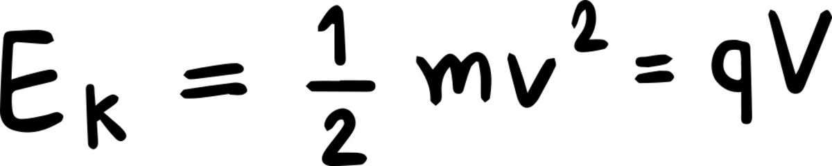physics formula handwriting