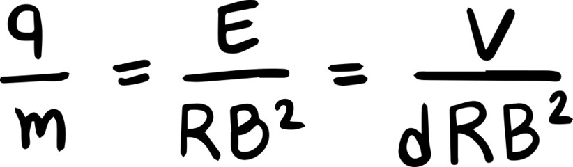 physics formula handwriting
