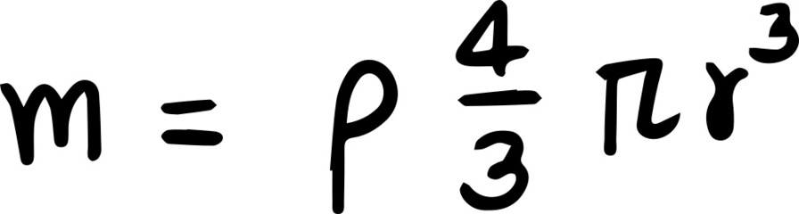 physics formula handwriting