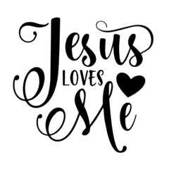 Fototapeta premium jesus loves you inspirational quotes, motivational positive quotes, silhouette arts lettering design