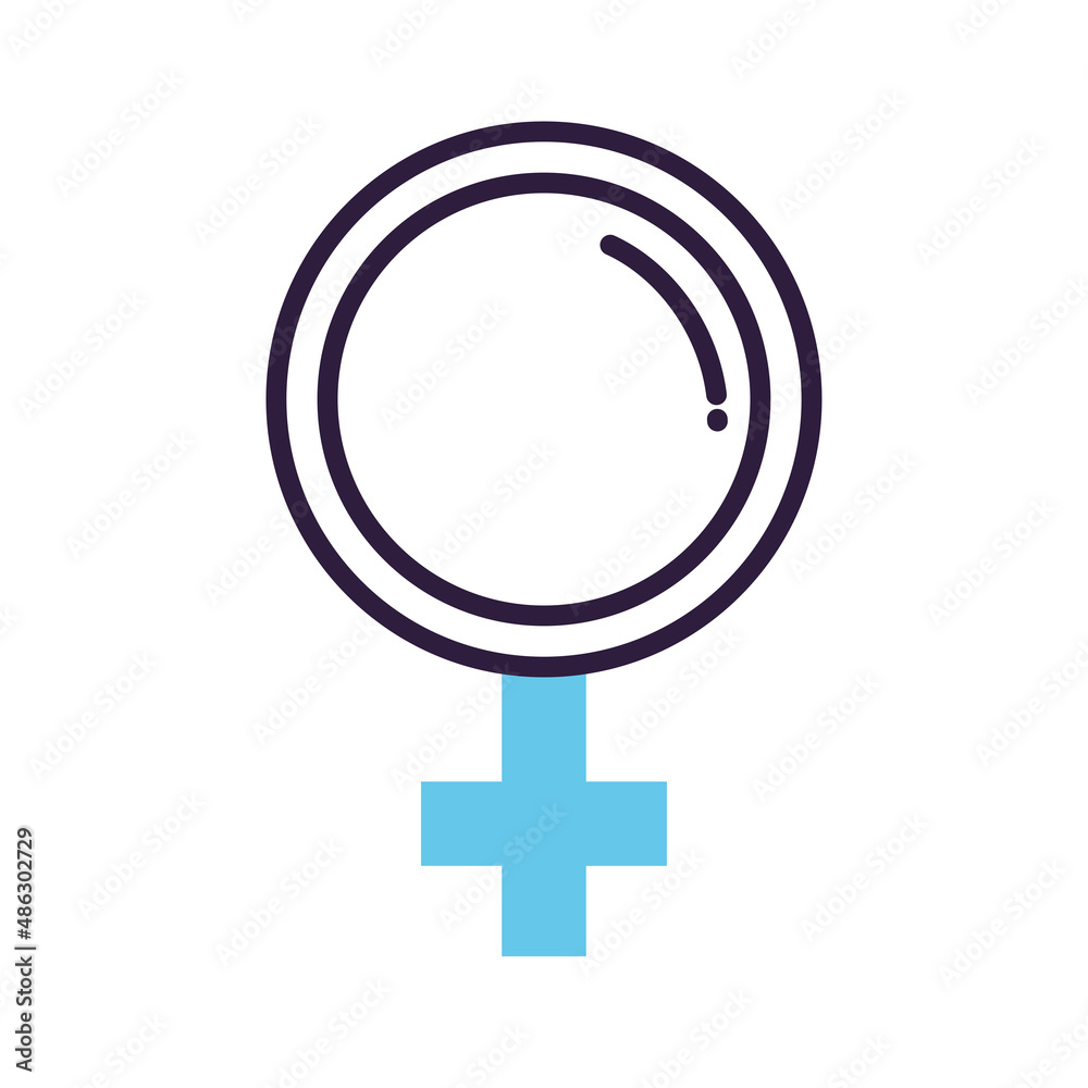 Canvas Prints female gender symbol