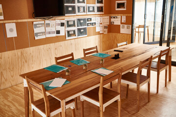Where ideas come to life. Shot of an empty boardroom in an office.