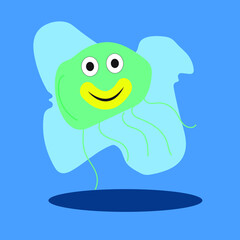 cute sea animal characters