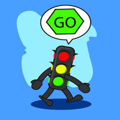 cute traffic characters suitable for children