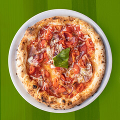Italian pizza in restaurant