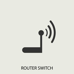 Router vector icon illustration sign