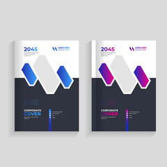 Creative corporate book cover design template