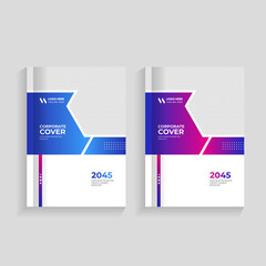 Creative corporate book cover design template